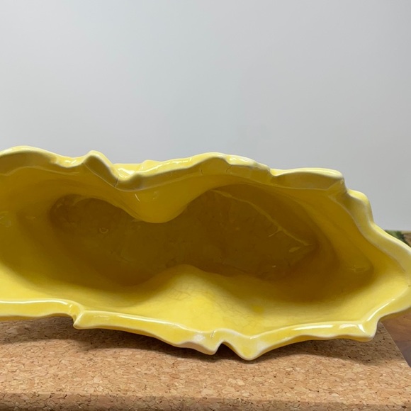 McCoy Pottery double Cornucopia planter with bow detail, Vintage - Picture 6 of 13